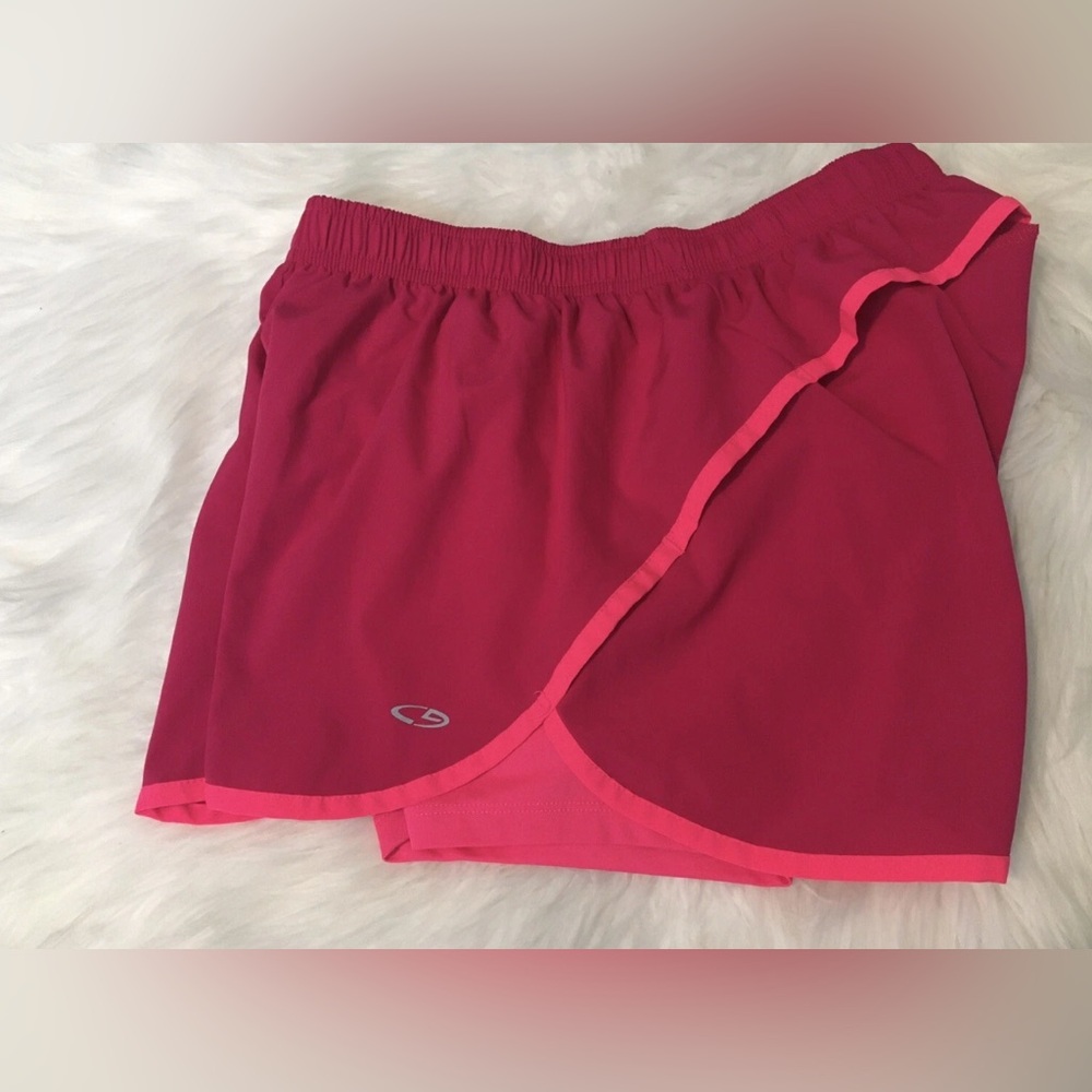 Womens Champion Duo Dry Workout Active Shorts Size Medium Pink - Picture 4 of 6